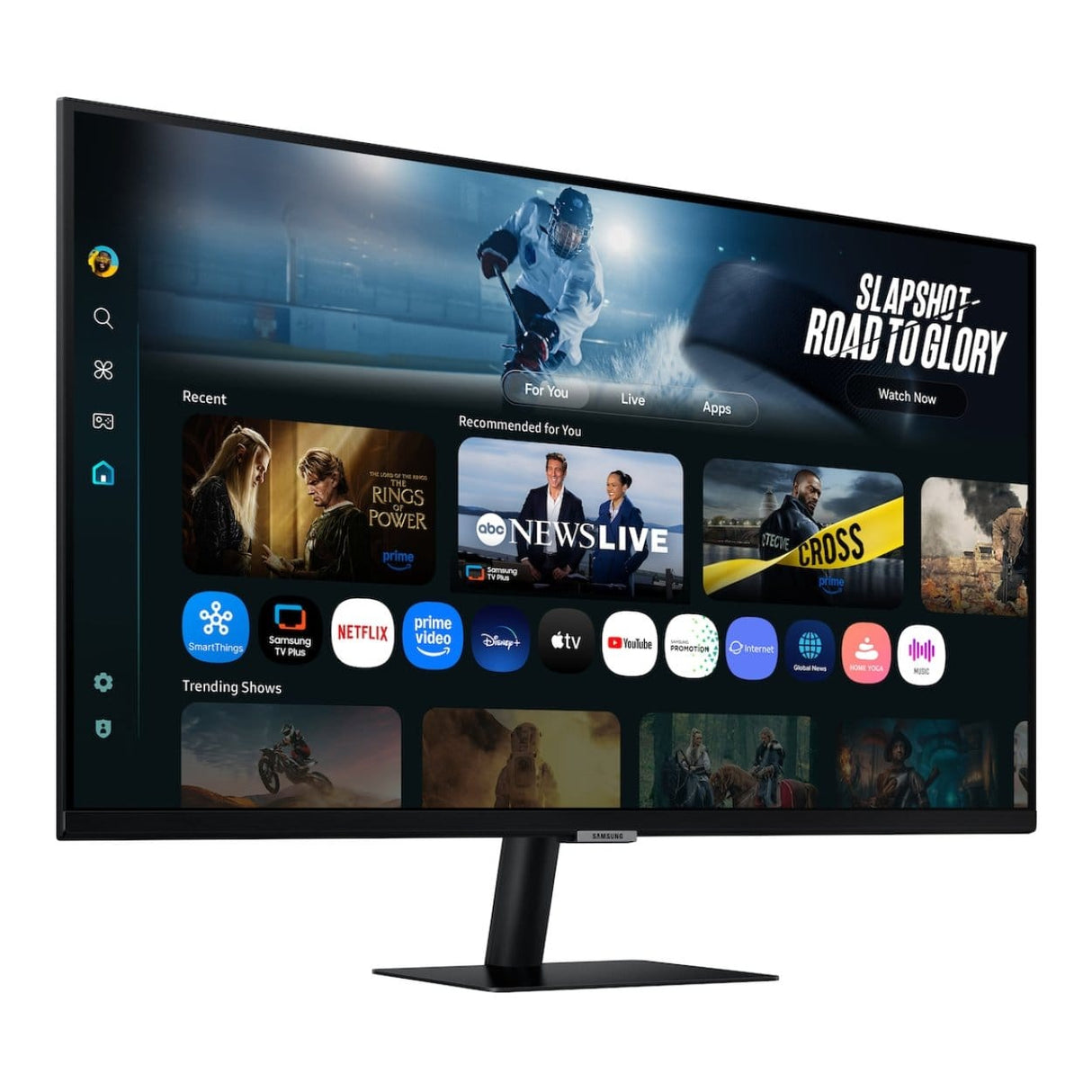 Samsung M7 M70F 32-inch 4K UHD Smart Monitor + Logitech MK295 + Logitech Brio 100 Webcam Bundle