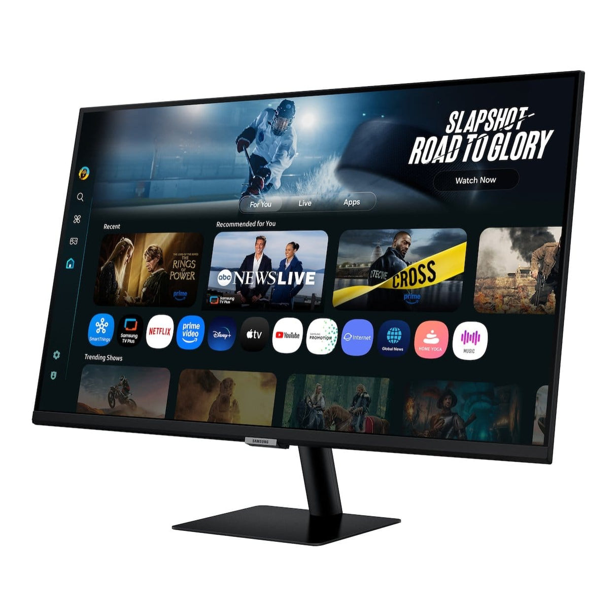 Samsung M7 M70F 32-inch 4K UHD Smart Monitor + Logitech MK295 + Logitech Brio 100 Webcam Bundle