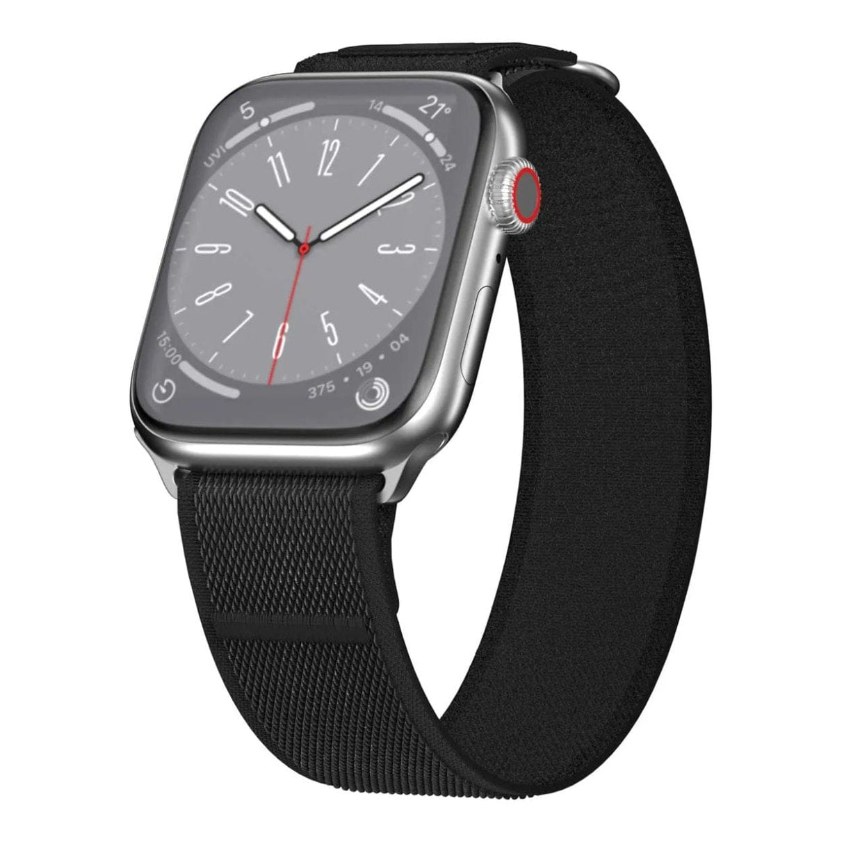 SwitchEasy 41mm Flex Woven Nylon Watch Loop for Apple Watch Black SAW341161BK23