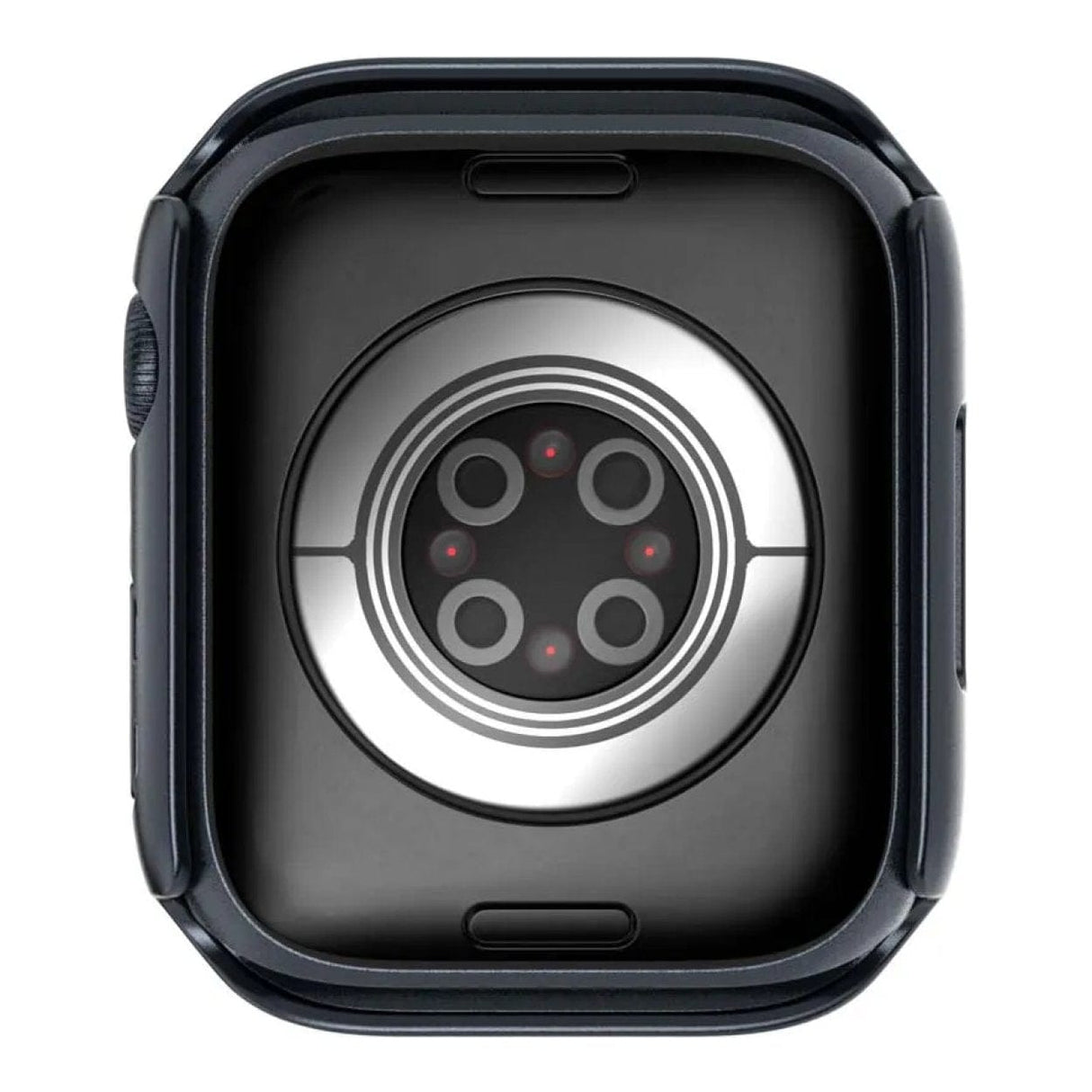 SwitchEasy Hybrid Tempered Glass Protective Case for Apple Watch Midnight SAW841089MG22