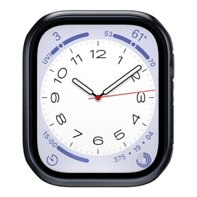 SwitchEasy Hybrid Tempered Glass Protective Case for Apple Watch Midnight SAW841089MG22