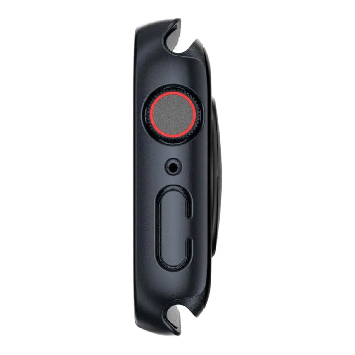 SwitchEasy Hybrid Tempered Glass Protective Case for Apple Watch Case Midnight SAW845089MG22