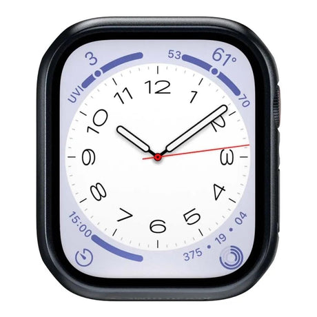 SwitchEasy Hybrid Tempered Glass Protective Case for Apple Watch Case Midnight SAW845089MG22