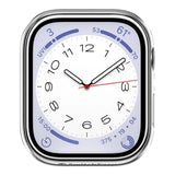SwitchEasy Hybrid Tempered Glass Protective Case for Apple Watch Case Sliver SAW845089SV22