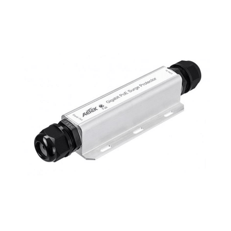 Aetek Outdoor 16KV PoE Surge Protector SD-201