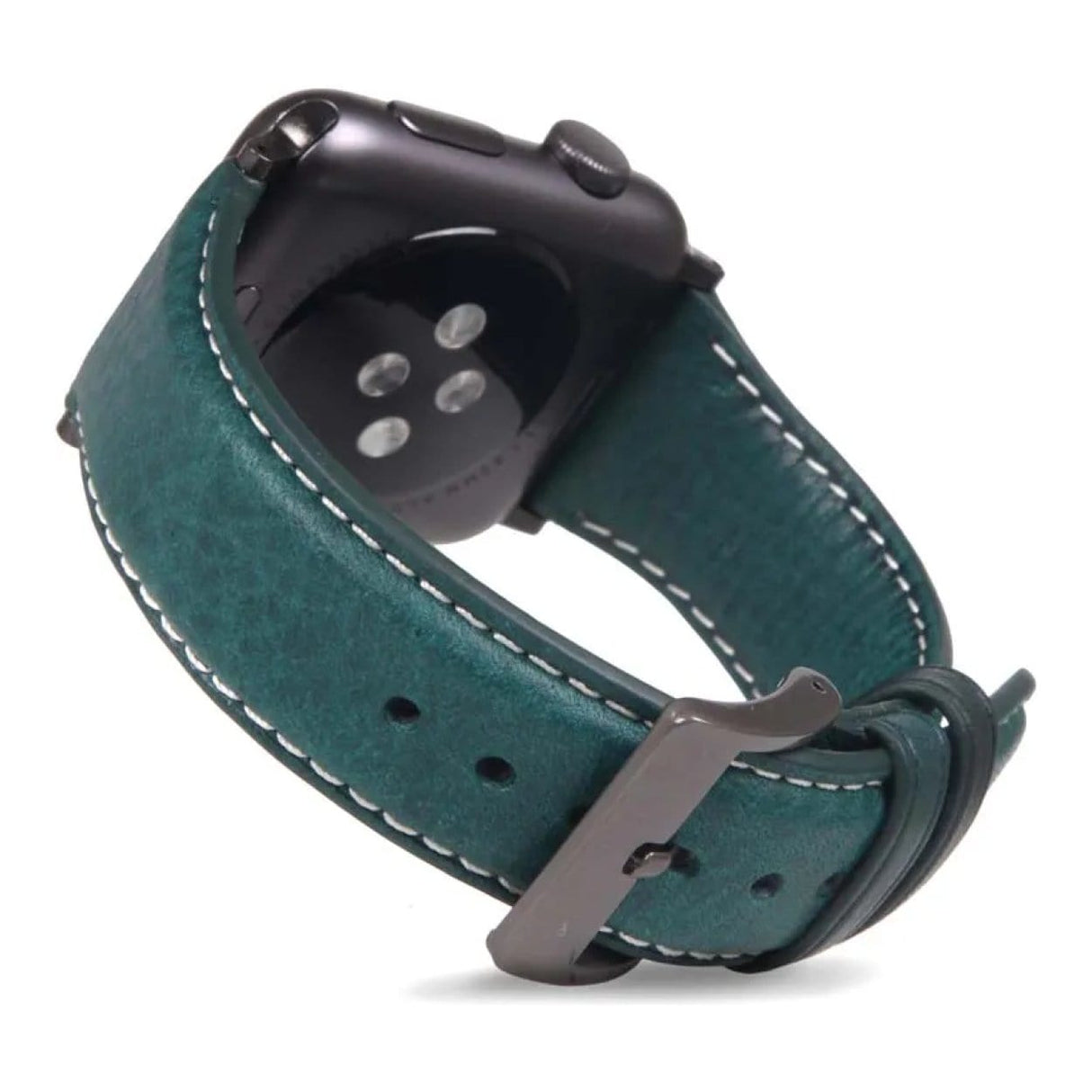 SLG D6 Italian Minerva Box Leather Strap for Apple Watch Blue SD-D6M-S-AW44-BL