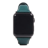 SLG D6 Italian Minerva Box Leather Strap for Apple Watch Blue SD-D6M-S-AW44-BL