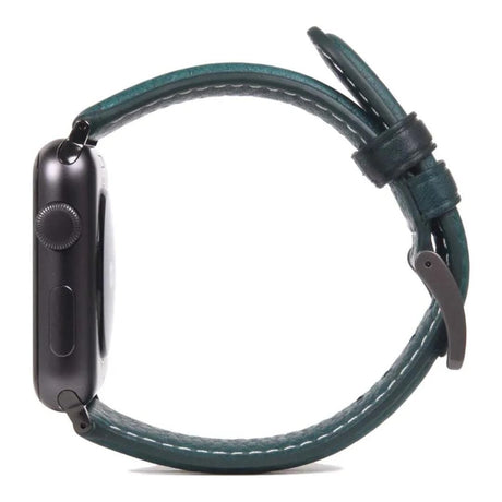 SLG D6 Italian Minerva Box Leather Strap for Apple Watch Blue SD-D6M-S-AW44-BL