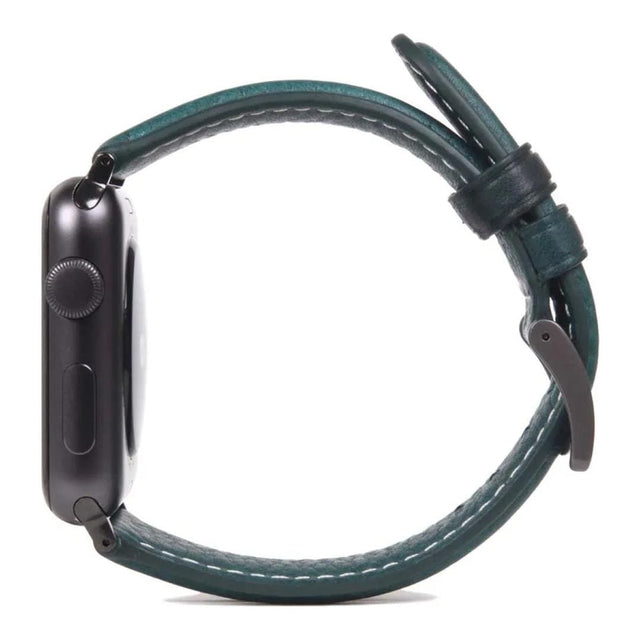 SLG D6 Italian Minerva Box Leather Strap for Apple Watch Blue SD-D6M-S-AW44-BL