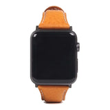 SLG D6 Italian Minerva 44mm Leather Strap for Apple Watch Tan SD-D6M-S-AW44-TA
