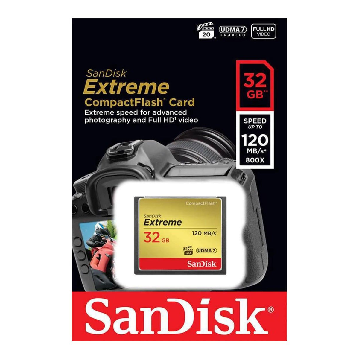 SanDisk 32GB Extreme CompactFlash Memory Card SDCFXSB-032G-G46