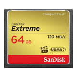 SanDisk Extreme 64GB CompactFlash Memory Card SDCFXSB-064G-G46