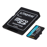 Kingston Technology Canvas Go Plus 256GB microSDXC Gen4 A2 U3 V30 Memory Card SDCG4/256GB