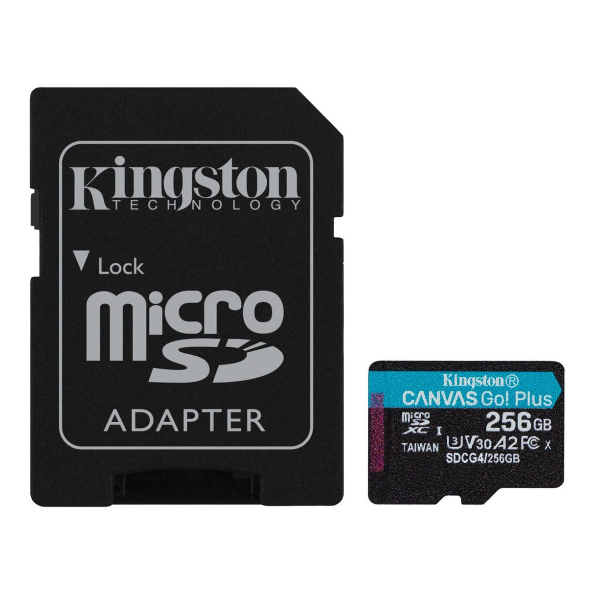 Kingston Technology Canvas Go Plus 256GB microSDXC Gen4 A2 U3 V30 Memory Card SDCG4/256GB