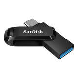 SanDisk Ultra Dual Drive USB Flash Drive 128GB USB Type-A to Type-C 3.2 Black Silver