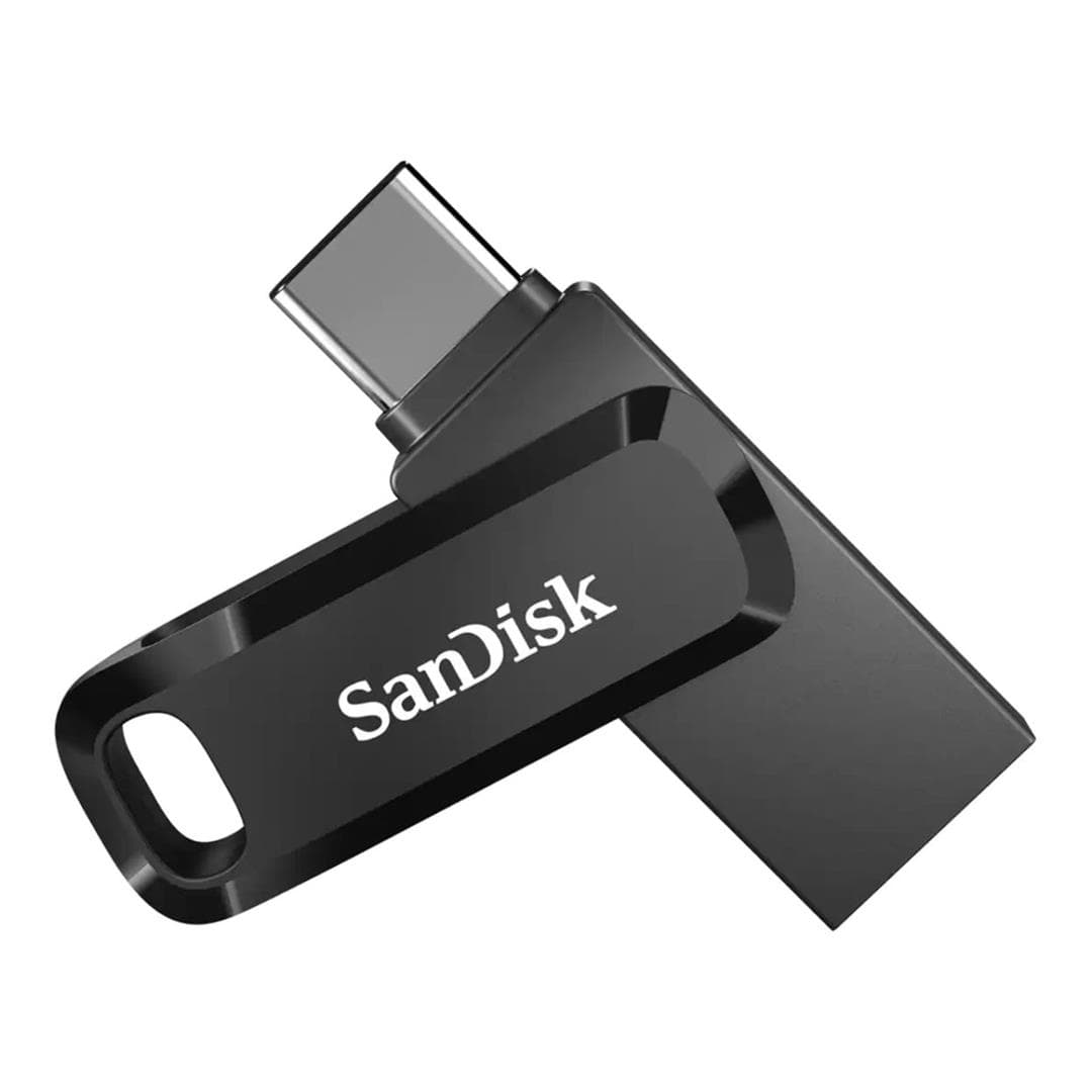 SanDisk Ultra Dual Drive USB Flash Drive 128GB USB Type-A to Type-C 3.2 Black Silver