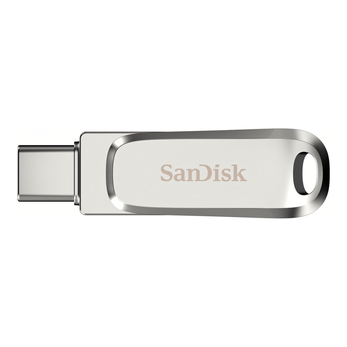 SanDisk Ultra Dual Drive Luxe 128GB Silver USB-C Flash Drive SDDDC4-128G-G46