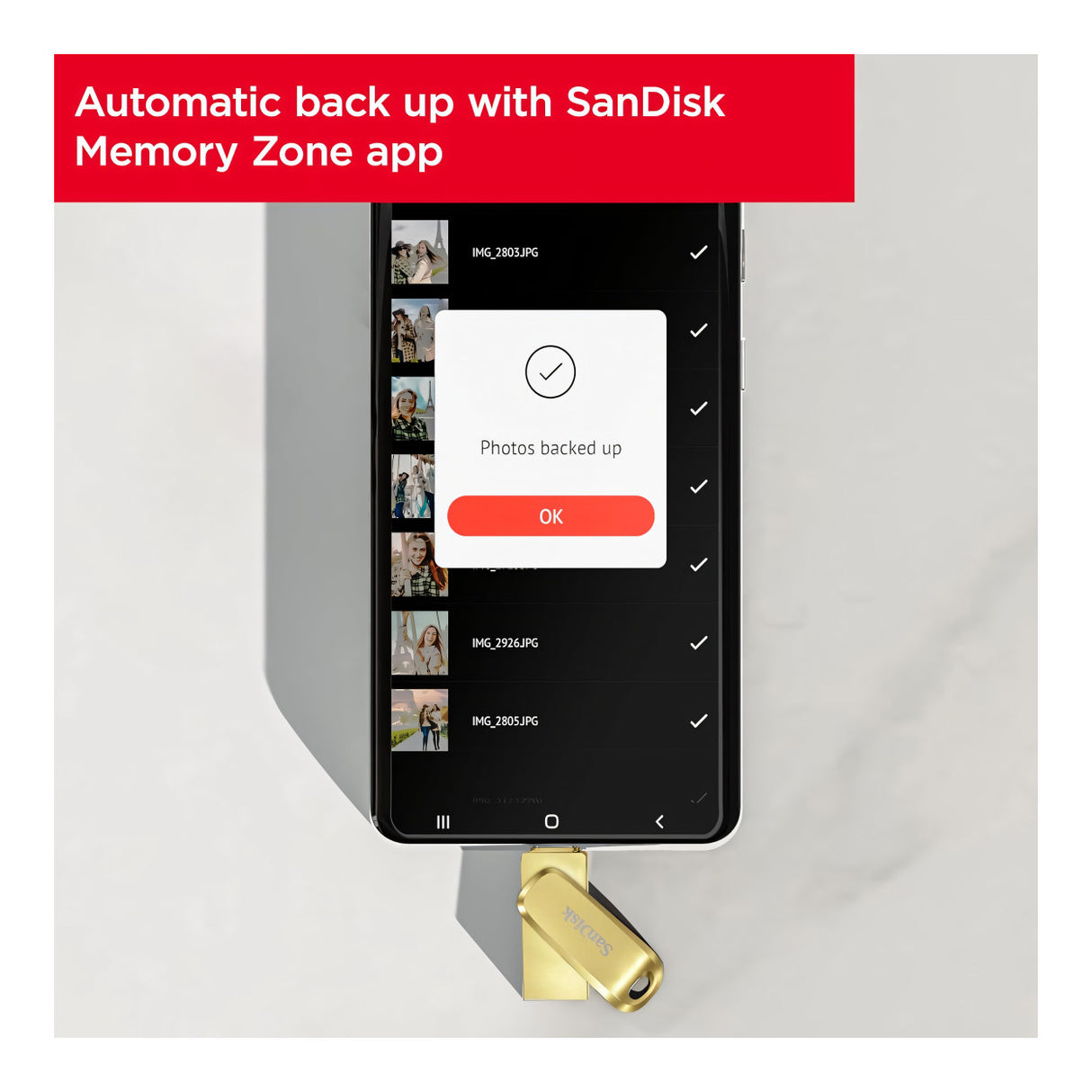 SanDisk Ultra Dual Drive Luxe 128GB Gold USB-C Flash Drive SDDDC4-128G-G46GD