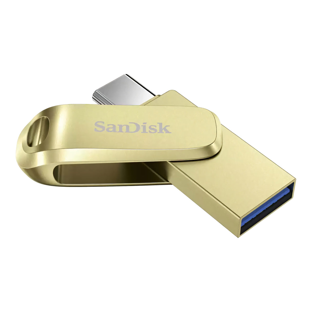 SanDisk Ultra Dual Drive Luxe 256GB Gold USB-C Flash Drive SDDDC4-256G-G46GD