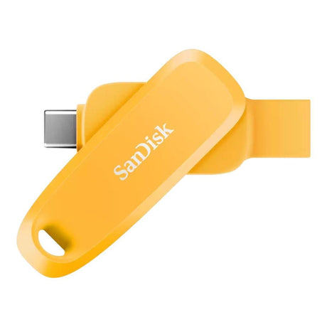 SanDisk Phone Drive 128GB USB Flash Drive Yellow SDDDC6-128G-G46YD