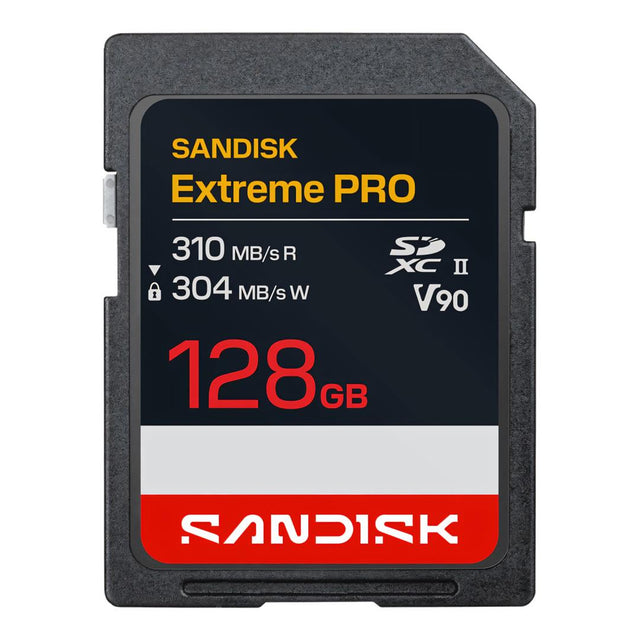 SanDisk Extreme Pro 128GB SD UHS-II V90 Memory Card SDSDXDE-128G-GN4IN