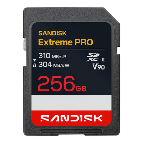 SanDisk Extreme PRO 256GB UHS V90 SDXC Memory Card SDSDXDE-256G-GN4IN