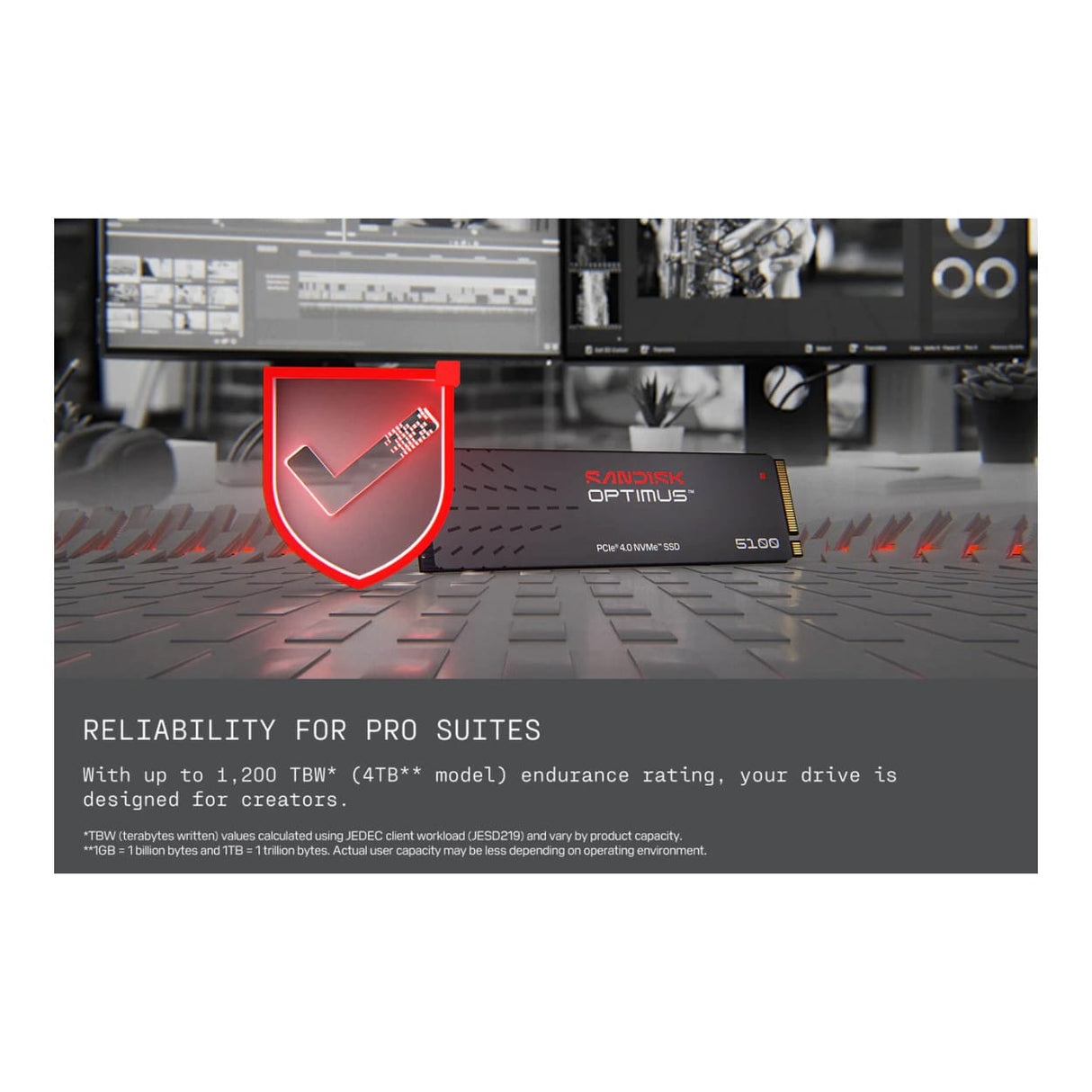 SanDisk Optimus 5100 M.2 1TB PCIe 4.0 NVMe Internal SSD SDSP51100TAN-000E0