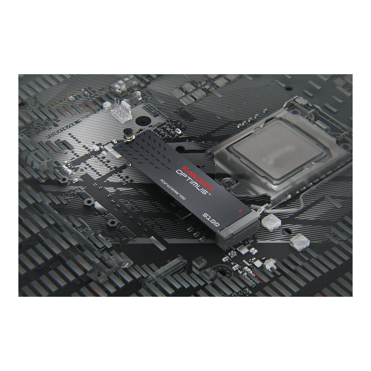 SanDisk Optimus 5100 2TB M.2 PCIe 4.0 NVMe QLC 3D NAND Internal SSD SDSP51200TAN-000E0