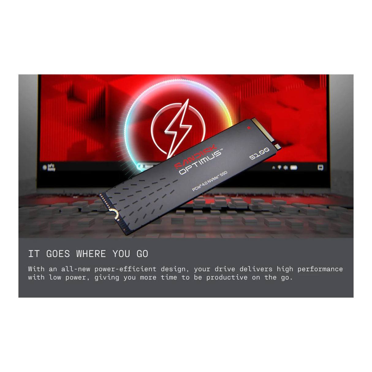 SanDisk Optimus 5100 M.2 500GB PCIe 4.0 NVMe Internal SSD SDSP51500GAN-000E0