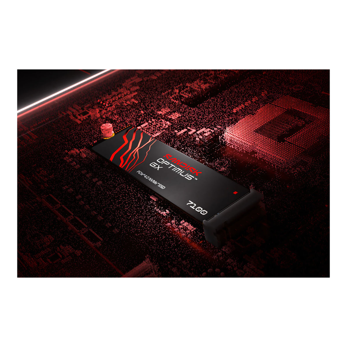 SanDisk Optimus GX 7100 2TB M.2 PCIe 4.0 NVMe TLC 3D NAND Internal SSD SDSP71200TAN-000E0