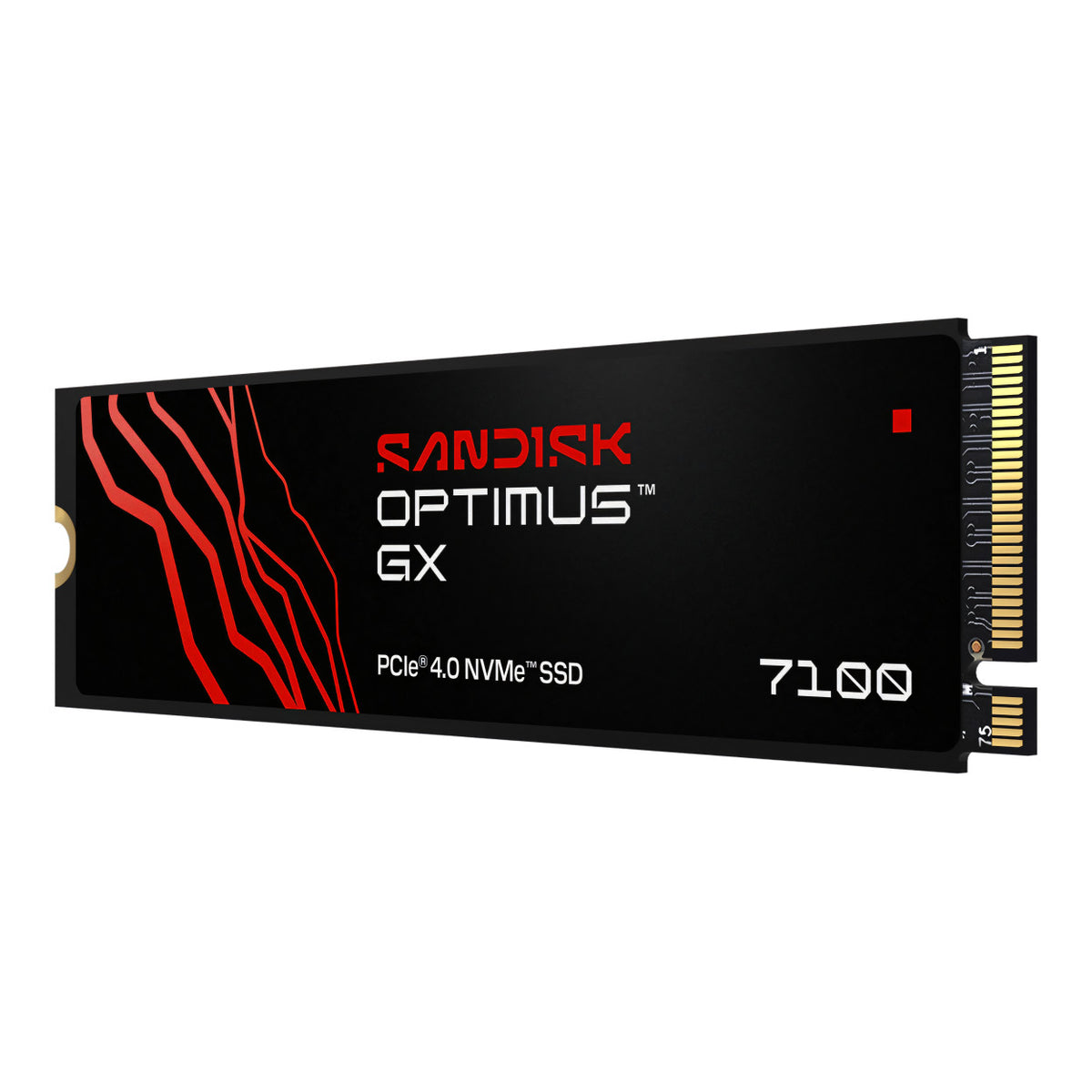 SanDisk Optimus GX 7100 2TB M.2 PCIe 4.0 NVMe TLC 3D NAND Internal SSD SDSP71200TAN-000E0