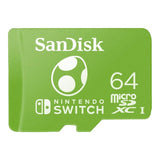 SanDisk Nintendo Licensed 64GB MicroSDXC UHS-I Memory Card - Yoshi Edition SDSQXAO-064G-GN6ZN