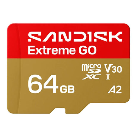 SanDisk Extreme GO 64GB microSD Memory Card SDSQXGN-064G-GN6MN