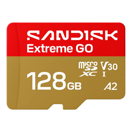 SanDisk Extreme GO 128GB UHS microSD Memory Card SDSQXGN-128G-GN6MN