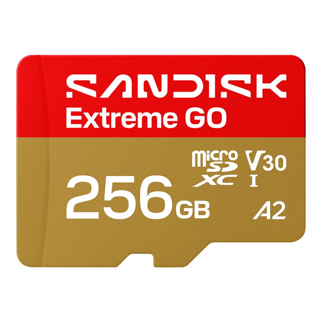SanDisk Extreme GO 256GB microSD UHS-I Memory Card SDSQXGN-256G-GN6MN