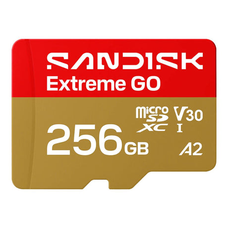 SanDisk Extreme GO 256GB microSD UHS-I Memory Card SDSQXGN-256G-GN6MN