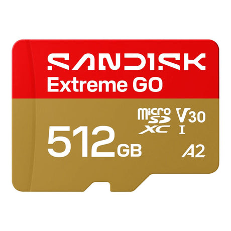 SanDisk Extreme GO 512GB UHS-I microSD Memory Card SDSQXGN-512G-GN6MN