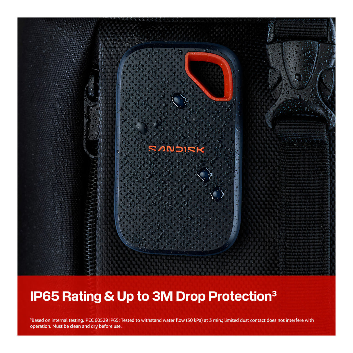 SanDisk Extreme Portable SSD (V3) 4TB USB-C Red and Blue External SSD SDSSDE70-4T00-G25