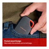 SanDisk Extreme Portable SSD (V3) 4TB USB-C Red and Blue External SSD SDSSDE70-4T00-G25