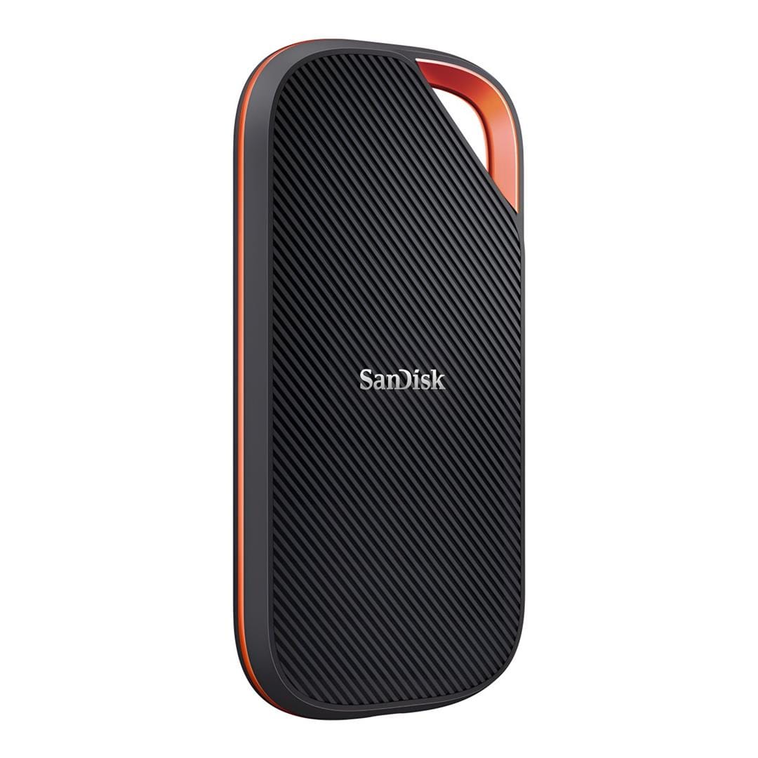 SanDisk Extreme Pro 2TB Black and Orange USB4 External SSD SDSSDE82-2T00-G25