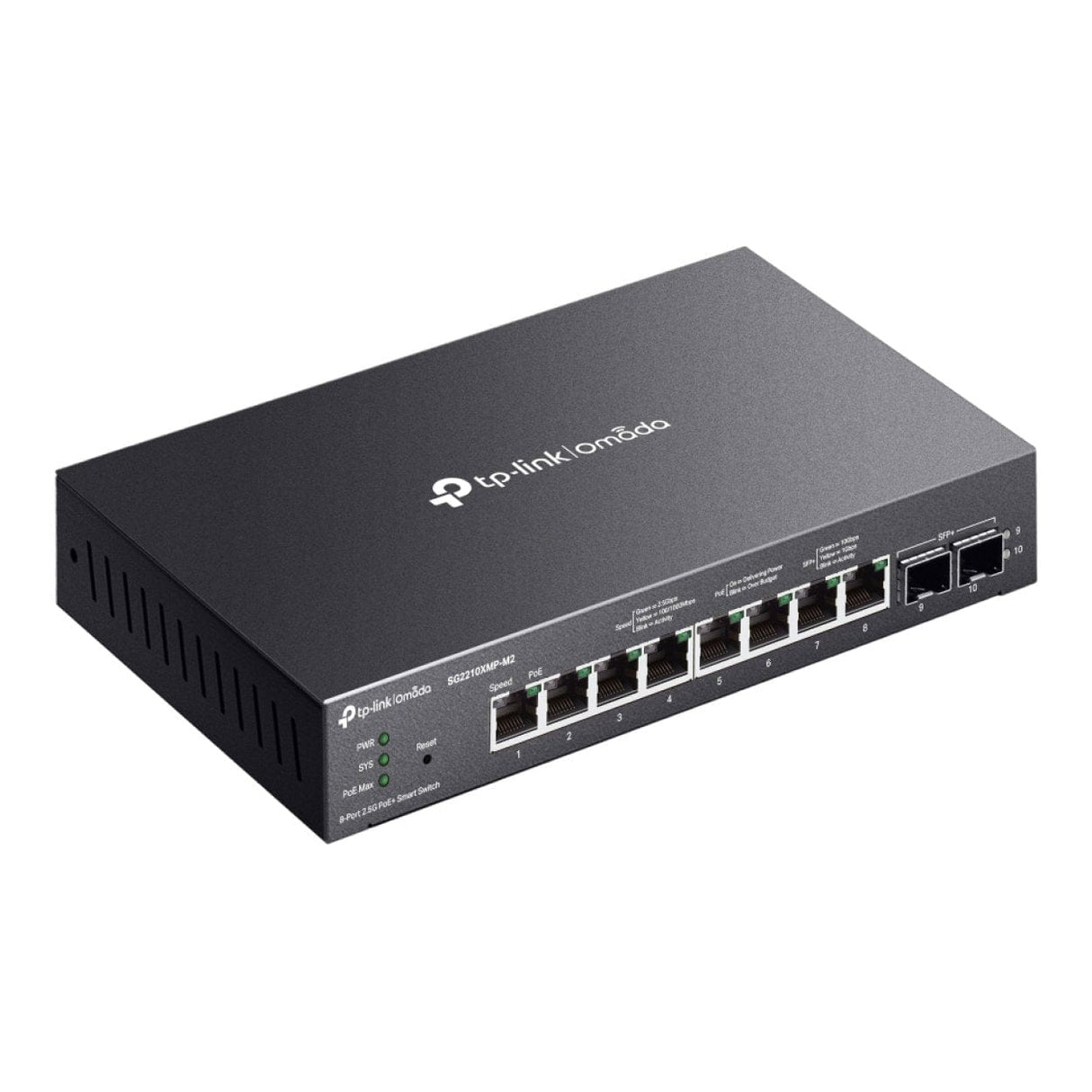 TP-Link Omada 8-port 2.5GBASE-T Smart Switch with 2x 10GE SFP+ Port SG2210XMP-M2