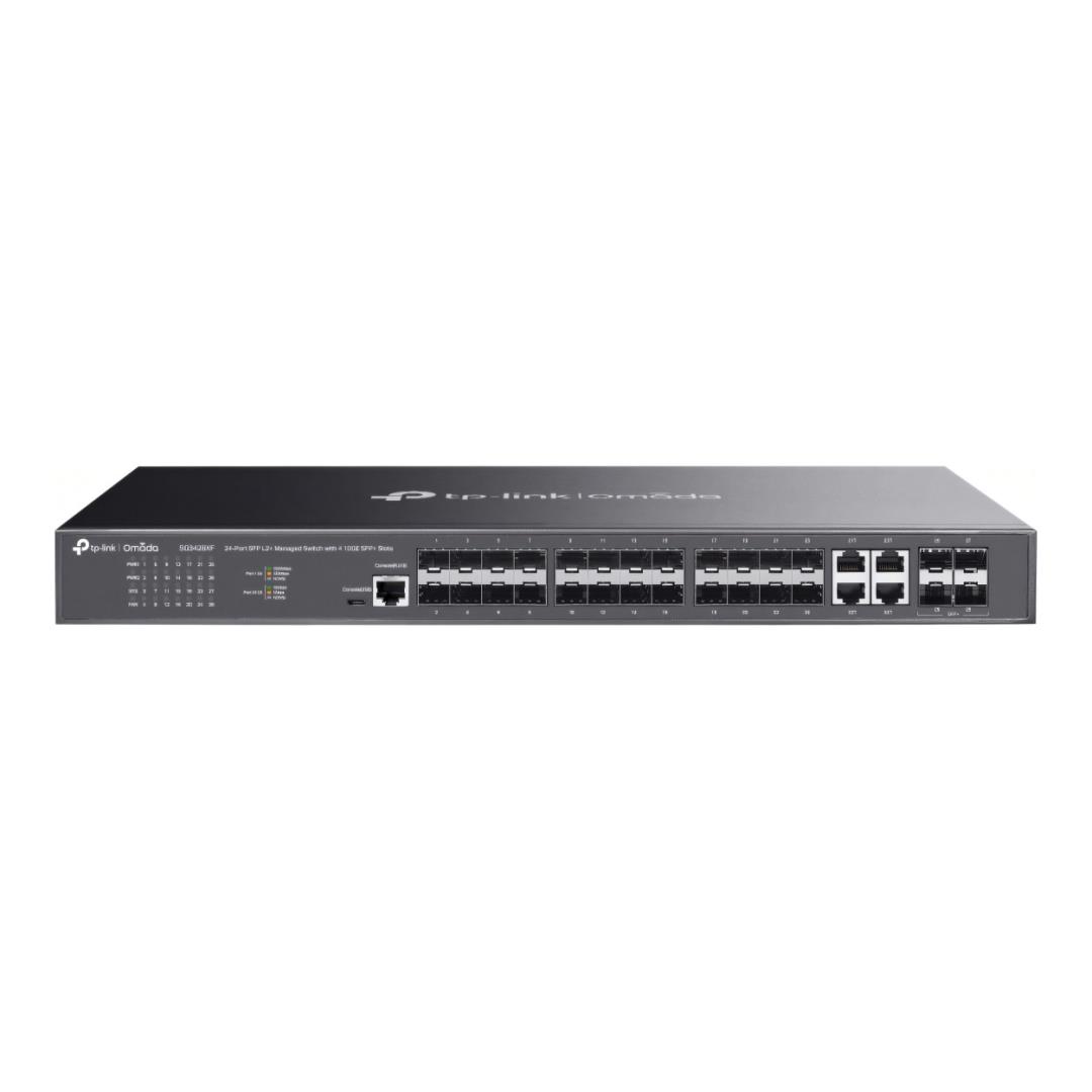 TP-Link Omada 24-Port SFP L2+ 4x10GE SFP+ Slots Managed Switch SG3428XF