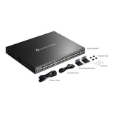 TP-Link Omada SG5452XMPP 48-port Gigabit Stackable Lite L3 PoE++ with 4× 10G Slots Managed Switch