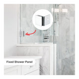 Parrot Shower Panel Glass Clamp Mirror Finish SH0003