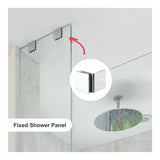 Parrot Shower Panel Glass Clamp Mirror Finish SH0003