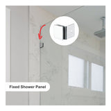 Parrot Shower Panel Glass Clamp Mirror Finish SH0003