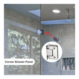 Parrot Shower Panel Hinge Mirror Finish SH0004