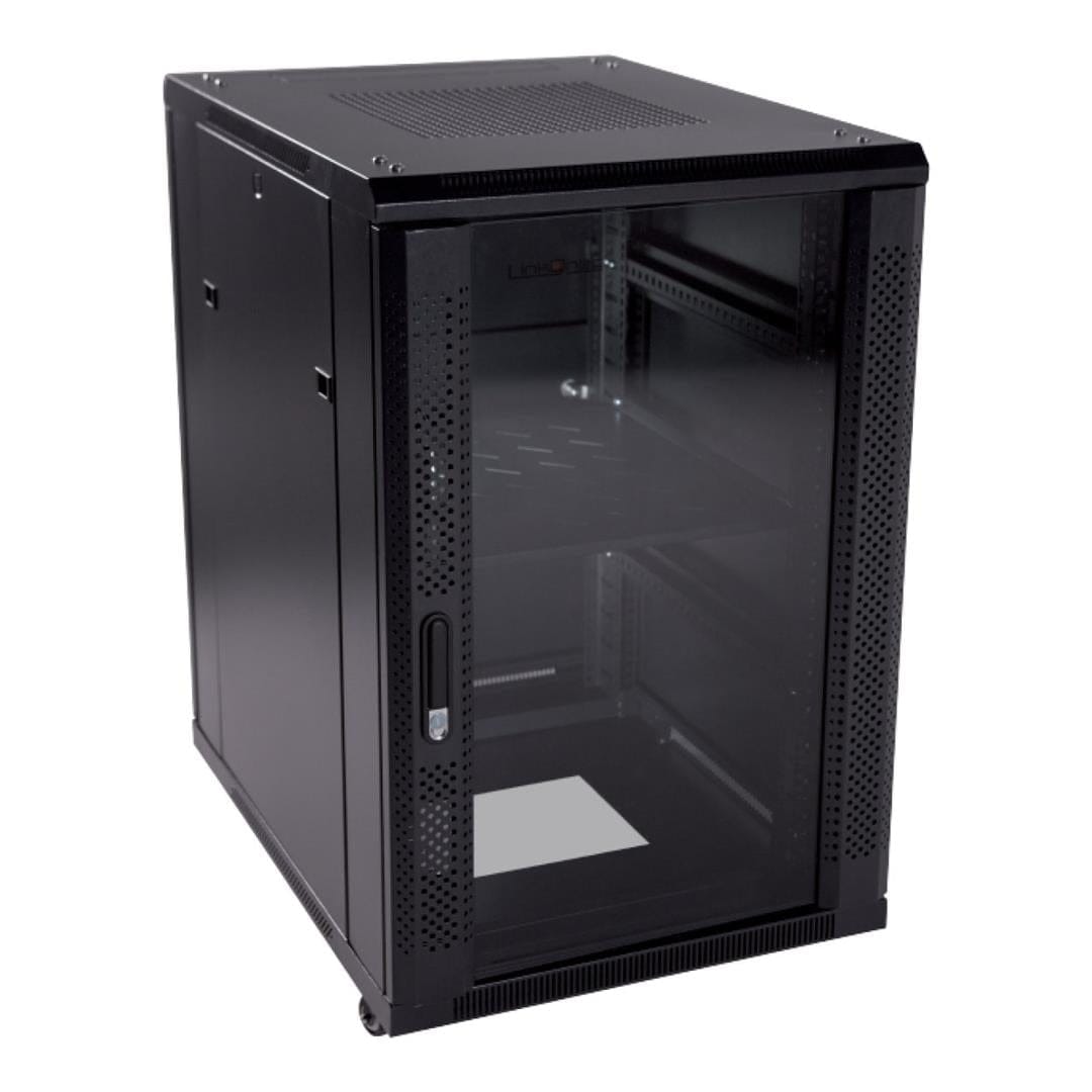 LinkQnet 15U 600x1000mm Cabinet with Glass Doors