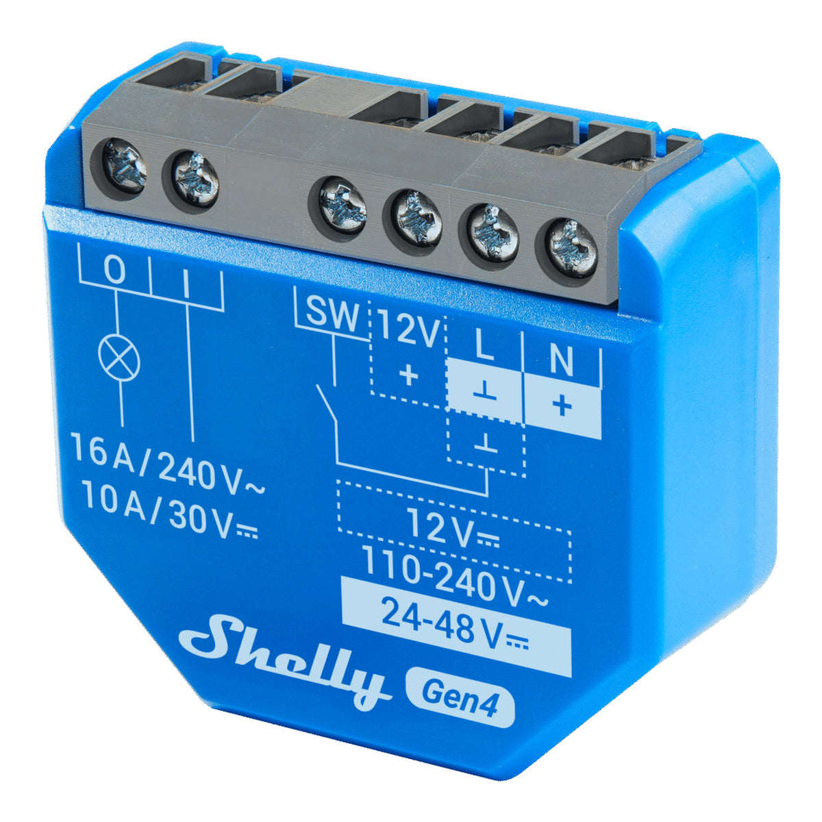 Shelly 1 Gen4 Single Channel Dry Contact Smart Switch