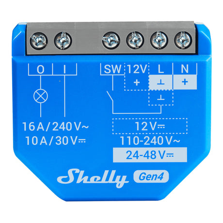 Shelly 1 Gen4 Single Channel Dry Contact Smart Switch